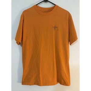 Guy Harvey Orange Short Sleeve T-Shirt with Marlin Medium
